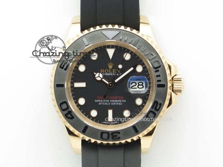 0109 Submariner 40mm Black Ceramic 5GF Best Edition Cream Dial on Black Rubber Strap SA Neat 2470